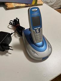 Telefono Cordless Telecom Blu/Argento