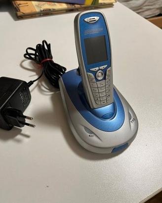 Telefono Cordless Telecom Blu/Argento