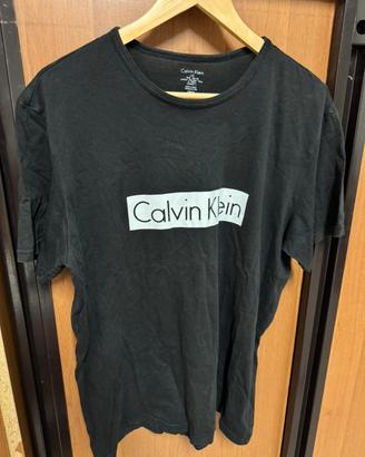 Calvin Klein T-shirt nera uomo taglia L con logo