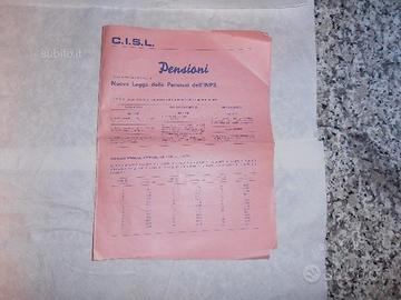 RAR0 documento sindacale del 1969