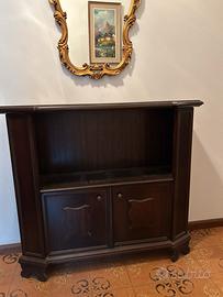 Mobile in legno da ingresso/corridoio con specchio