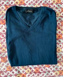 Pullover Zara Uomo blu petrolio taglia m/s