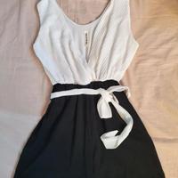 Vestito cerimonia bianco nero