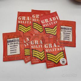 GRADI MILITARI IN RASO ADESIVO 8PZ EDIZ. M.C.