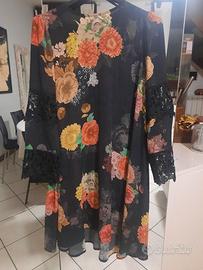 Abito Dixie nuovo con pizzo e sottoveste tgS