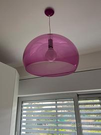 Lampadario Kartell rosa