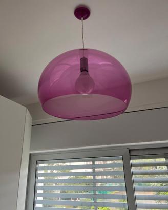 Lampadario Kartell rosa