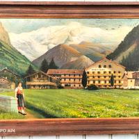 quadro vintage ad olio