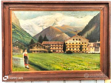 quadro vintage ad olio