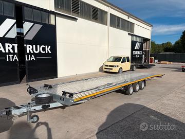 CARRELLO RIMORCHIO DUE AUTO FURGONI DOPPIO 3500 KG