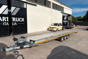 CARRELLO RIMORCHIO DUE AUTO FURGONI DOPPIO 3500 KG