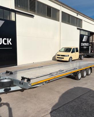 CARRELLO RIMORCHIO DUE AUTO FURGONI DOPPIO 3500 KG