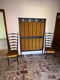 Set due sedie e attaccapanni vintage