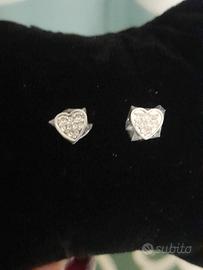 orecchini morellato acciaio e zirconi 