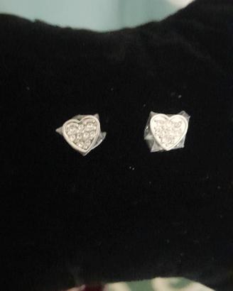 orecchini morellato acciaio e zirconi 