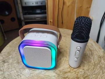CASSA BLUETOOTH  mini karaoke Microfono Nuova! 