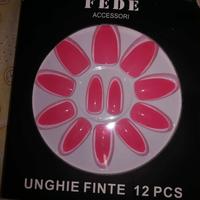 Unghie finte rosa fake nails pink donna fashon