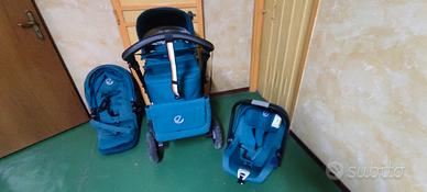 trio jane crosswalk, passeggino, culla, ovetto. 