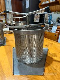 Torchietto artigianale in acciaio inox