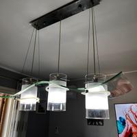 Lampadario in vetro 3 lampade