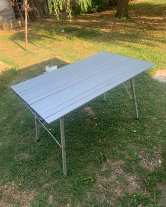 Tavolino smontabile in alluminio 70x120