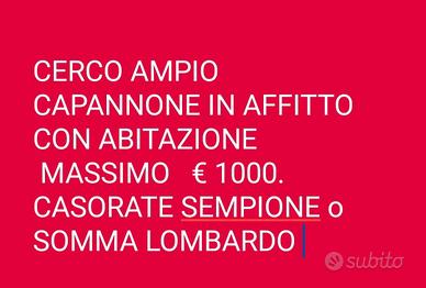 Capannone con abitazione