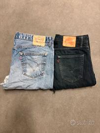 Due paia di Jeans Levi’s con strappi evidenti