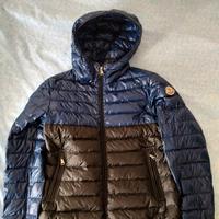 piumino MONCLER 100 grammi blu/nero
