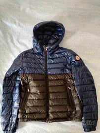piumino MONCLER 100 grammi blu/nero