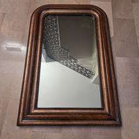 Specchio da Parete Cornice Legno 52x70 cm