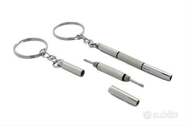 Portachiavi con kit riparazione occhiali orologi