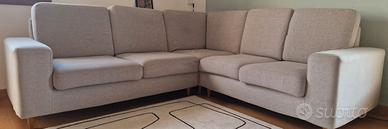 Divano ad angolo sfoderabile