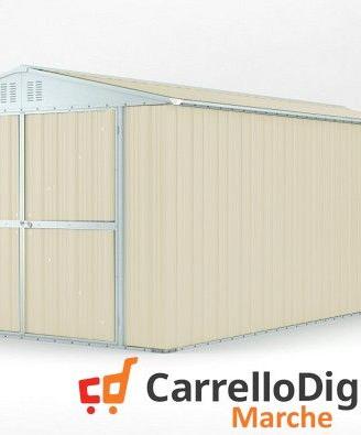 Box garage auto in Acciaio 327x611cm 19mq avorio
