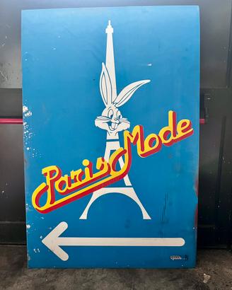 Insegna polionda Paris mode