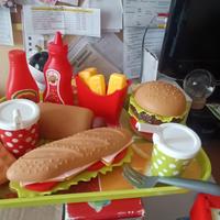 cassa supermercato più humburger 