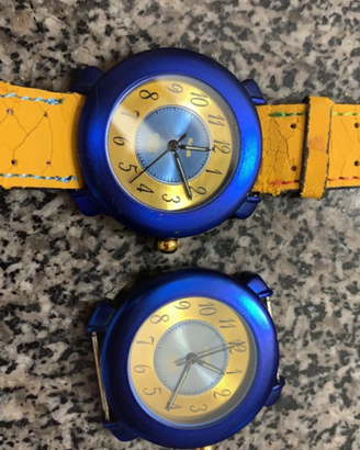 coppia orologi  vintage acciaio inossidabile swiss