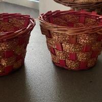 Cestini portavasi in vimini