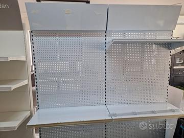 Scaffale in metallo per negozi set 2 mt