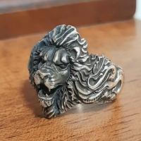 anello uomo leone argento 925