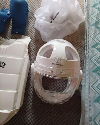kit protezione karate completo taglia s