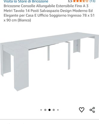 tavolo allungabile fino a 10 posti 