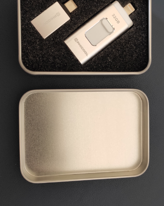 Penna/chiavetta lightning, microusb, USB C 32gb