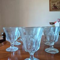 Servito di bicchieri in vetro vintage (10 pz)