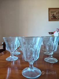 Servito di bicchieri in vetro vintage (10 pz)