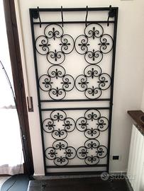 Appendipanni a muro per ingresso in ferro battuto