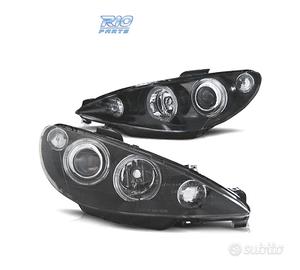 FARI PEUGEOT 206 98-09 ANGEL EYES FONDO NERO