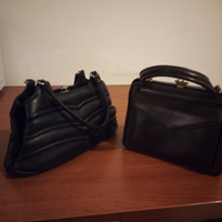 Lotto due borsette in pelle vintage anni '50