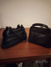 Lotto due borsette in pelle vintage anni '50