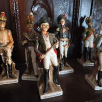 Set 6  Statuette Militari Napoleoniche porcellana 