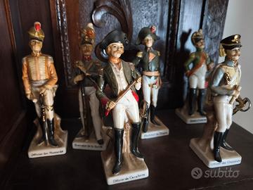Set 6  Statuette Militari Napoleoniche porcellana 